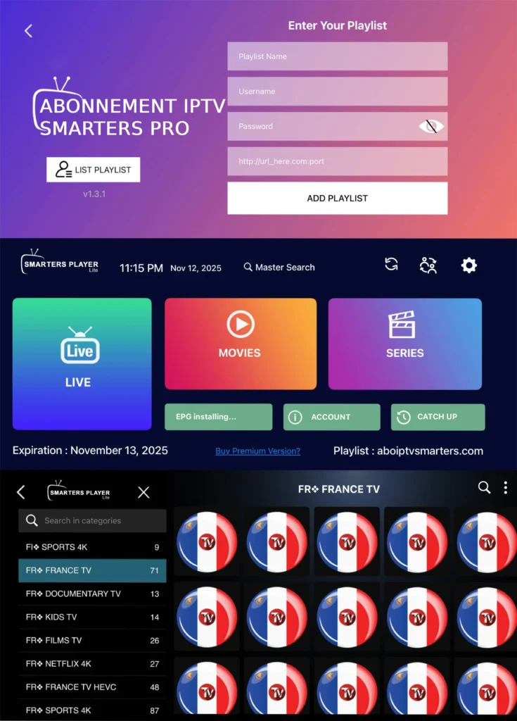 Installation de l'Application IPTV Smarters Pro