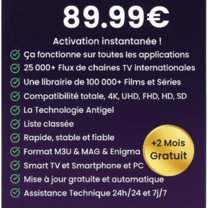 abonnement iptv 24 mois